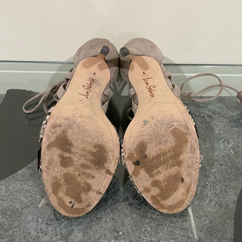 Sam Edelman Azela Tasseled Lace Up Sandals 8 - Picture 6 of 6